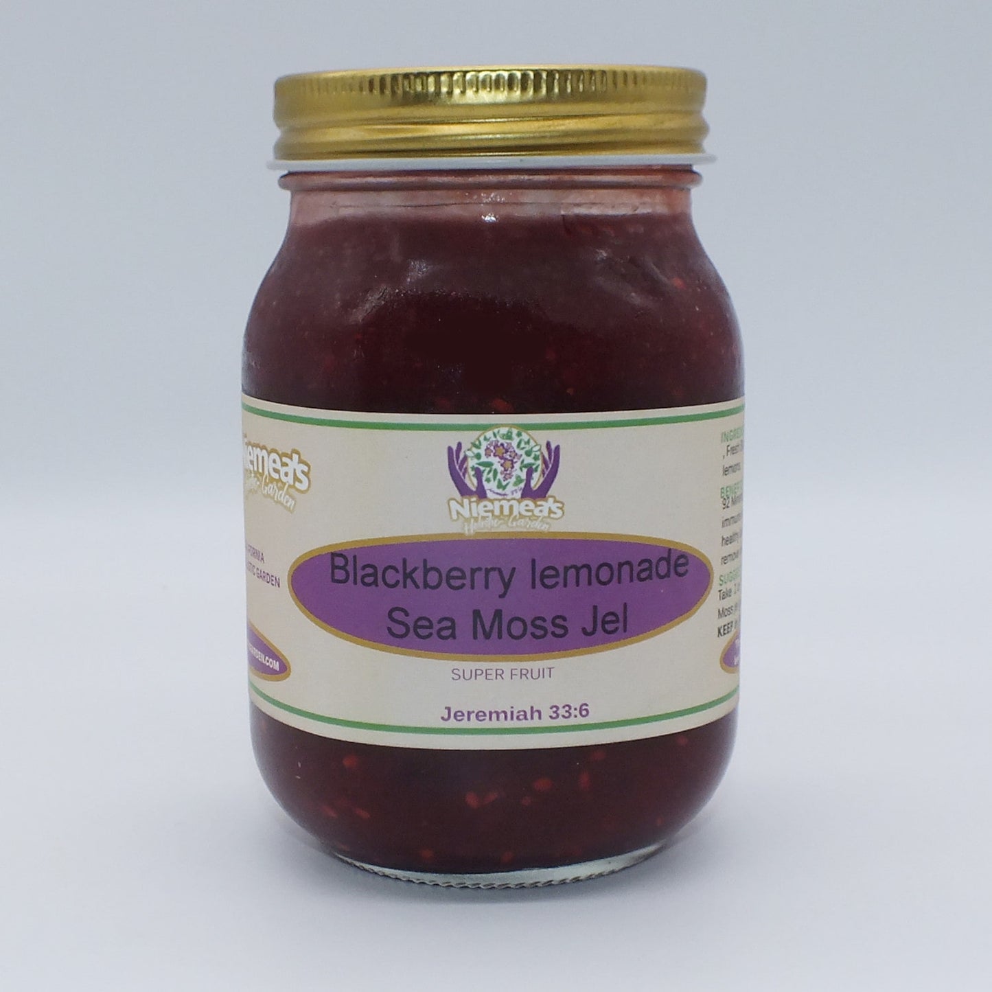 Blackberry Lemonade Sea Moss Jam